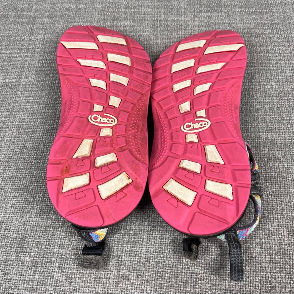 Chaco ZX1 Eco Tread Hiking Outdoor Pink Yellow Sandal Shoe Size 4 - Picture 11 of 11